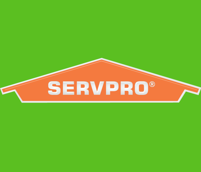 SERVPRO logo on green background